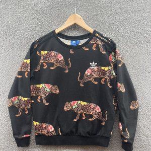 Adidas x Rio Farm Oncada Leopard Crewneck Sweatshirt Size Medium